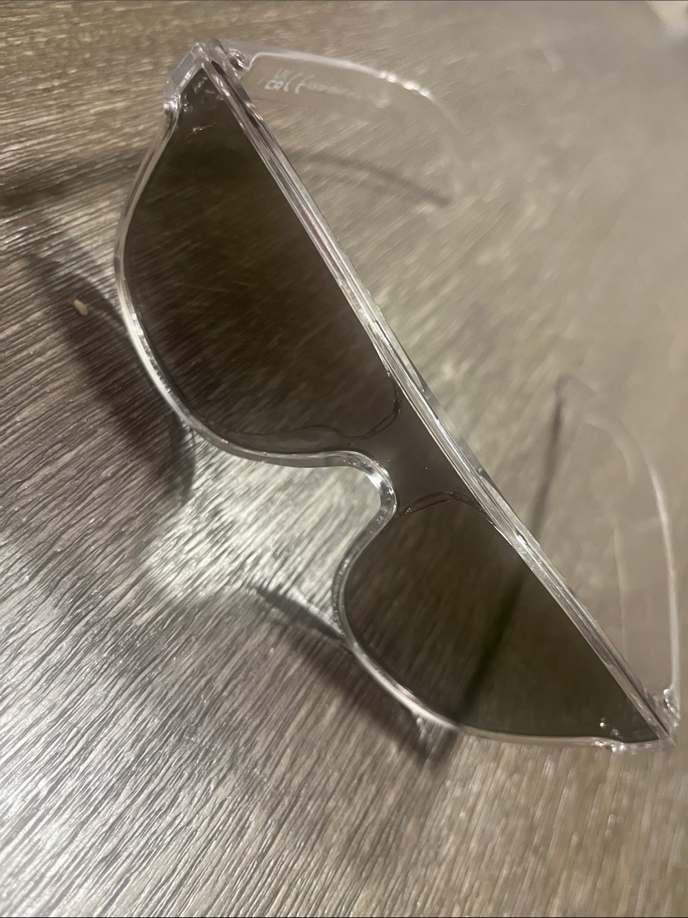 Foster Grant Clear Shield Sunglasses Smoke Mirror